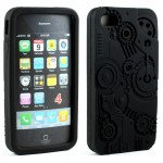 Wholesale iPhone 4 4S 3D Clock Work Case  (Black)